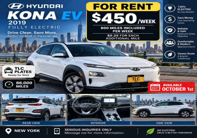 TLC Car Market - Hyundai kona ev 2019